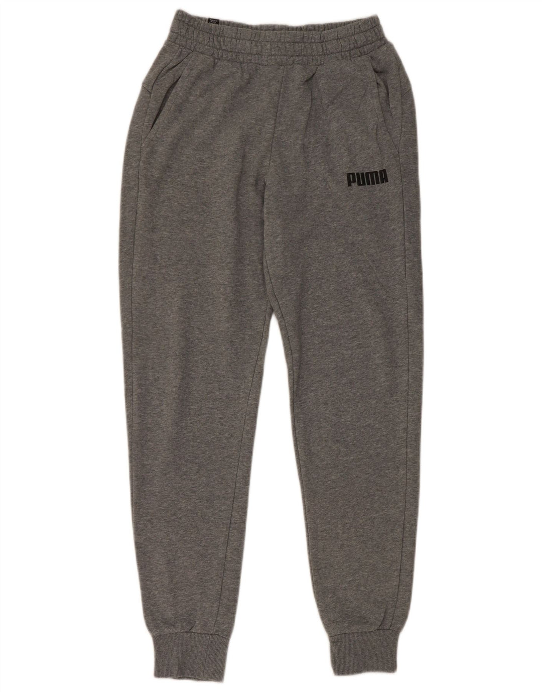 Calça de treino masculina PUMA joggers pequeno algodão cinza