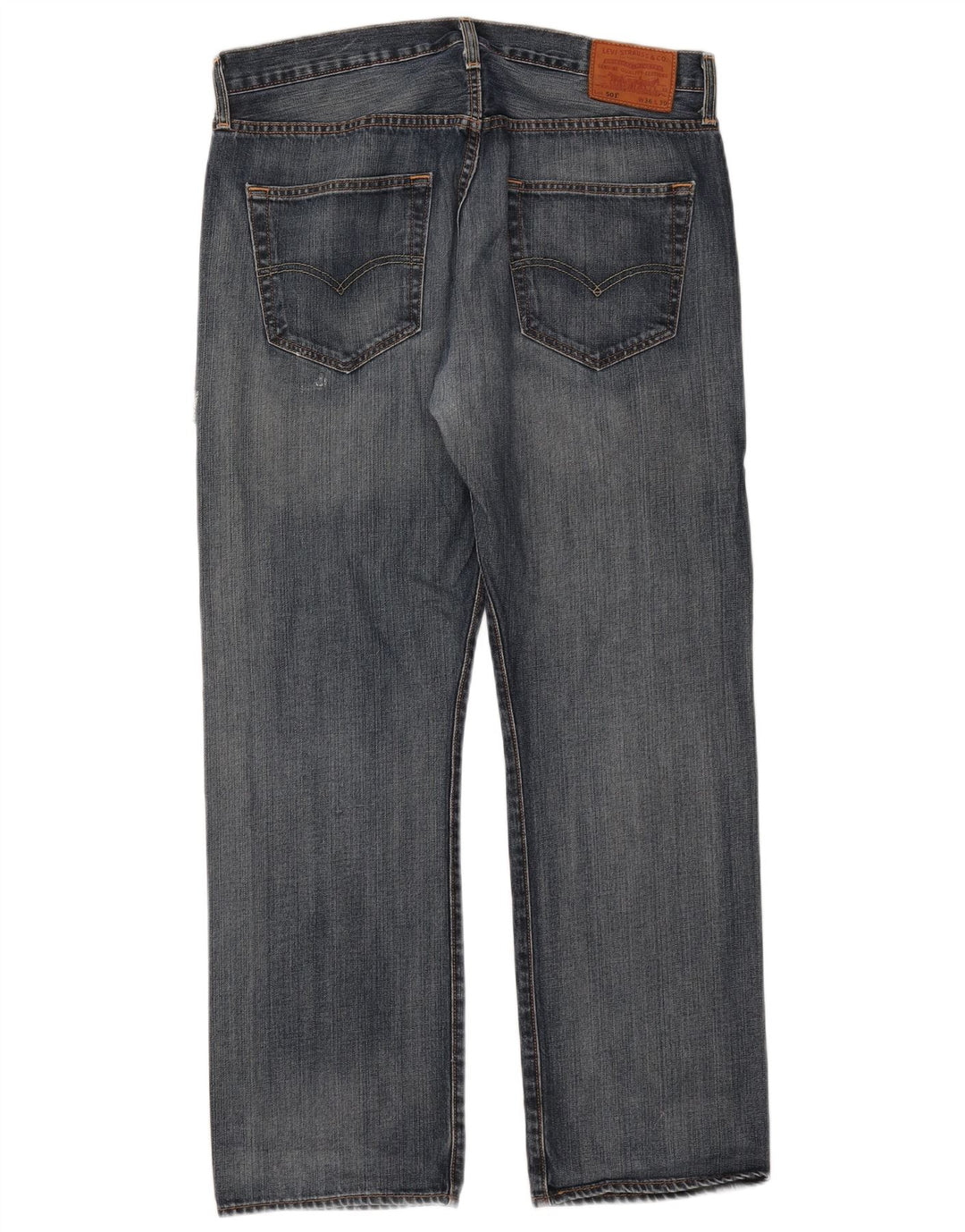 Levi's Masculino 501 Straight Jeans W36 L30 Azul Algodão