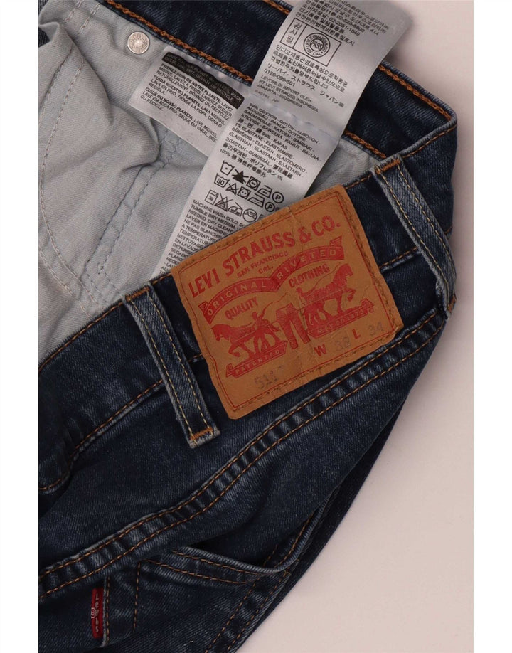 Levi's Masculino 511 Slim Jeans W38 L34 Azul Algodão