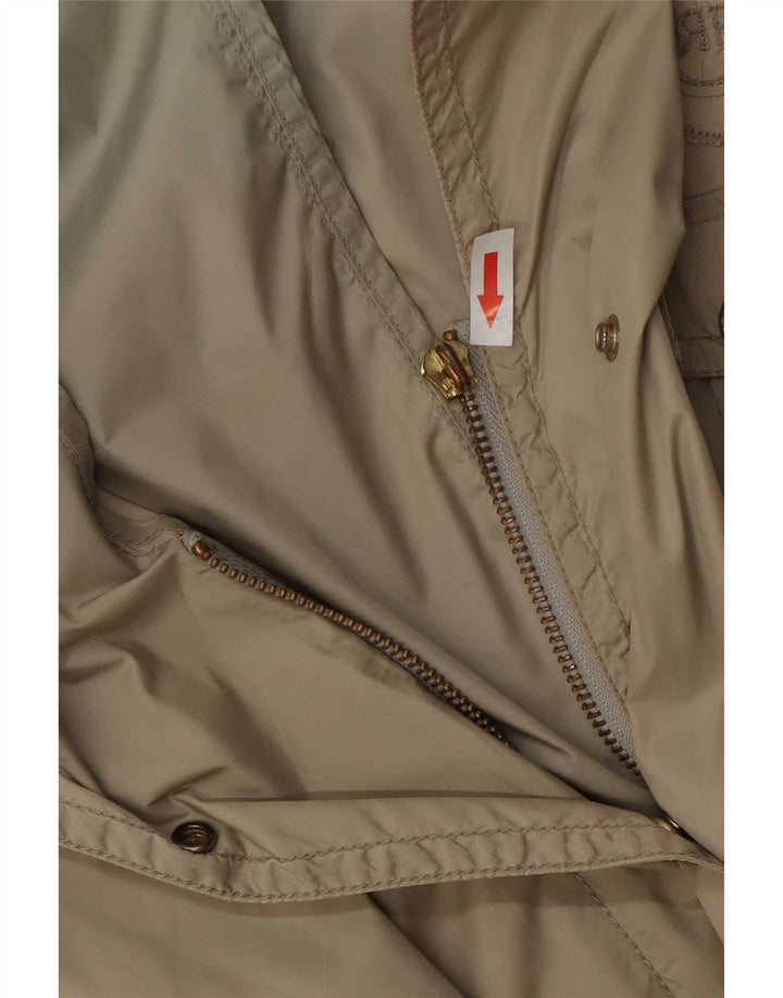 Cerruti 1881 Jaqueta utilitária feminina IT 44 Nylon bege médio