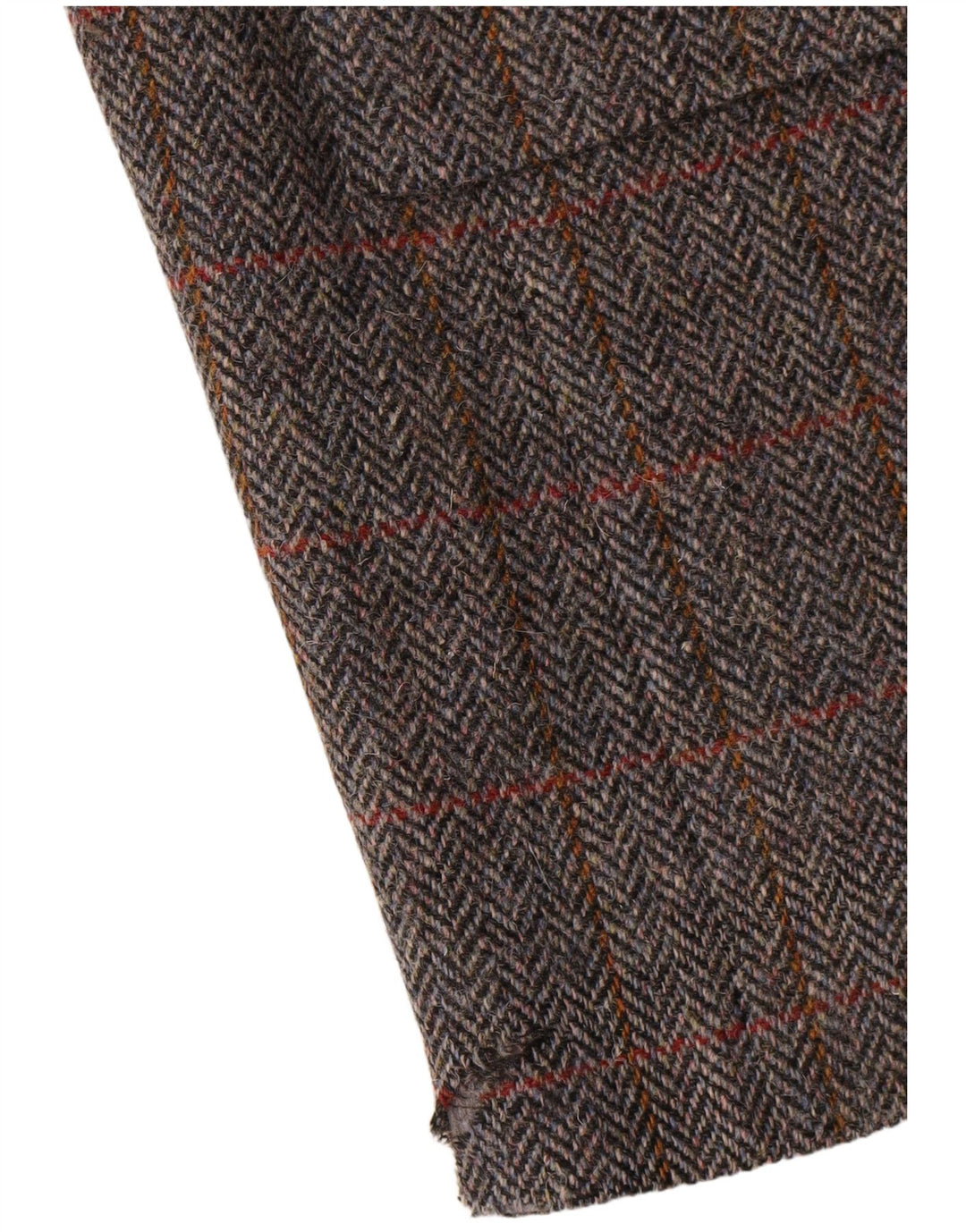 Jaqueta blazer masculina Walbusch com 2 botões Reino Unido 44 2XL lã xadrez cinza