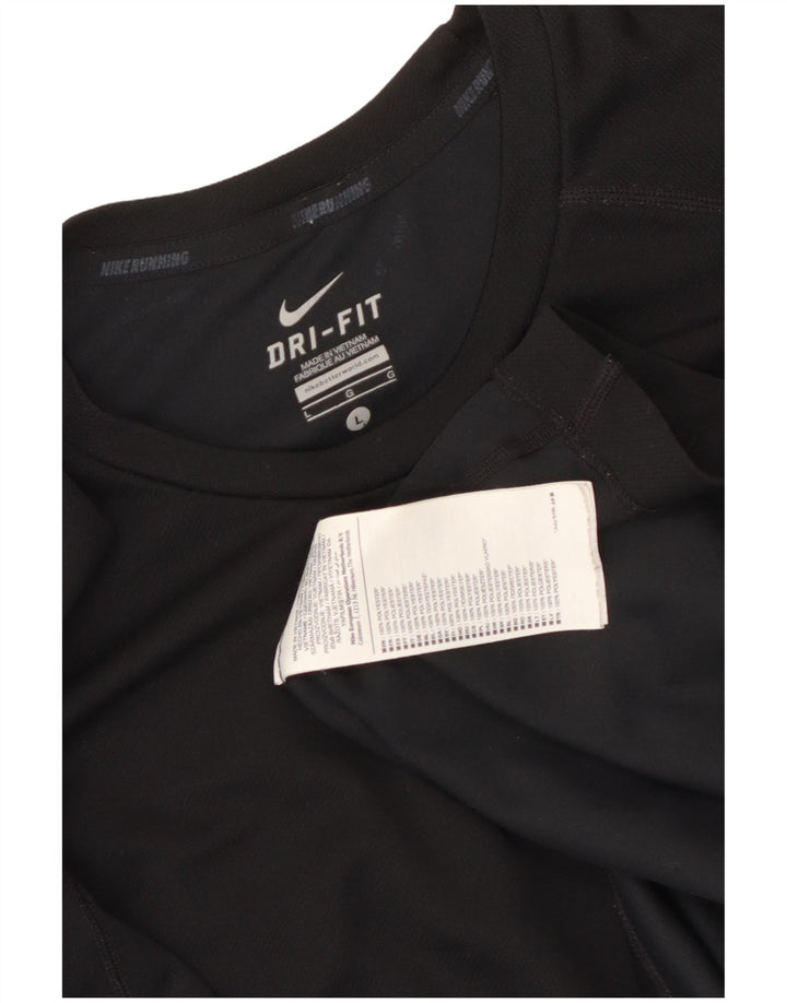 Camiseta Nike Masculina Dri Fit Graphic Top Grande Poliéster Preto