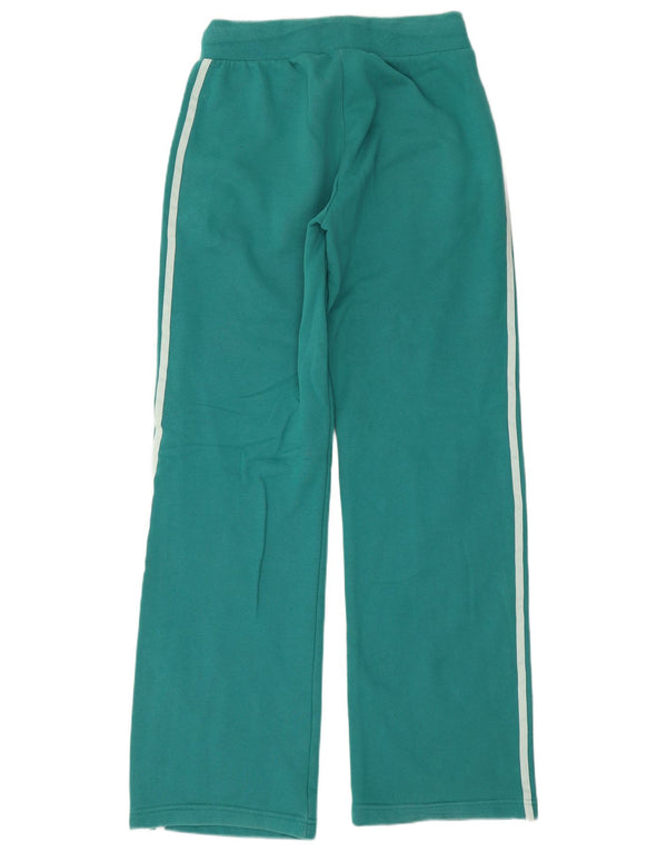 Calça de treino feminina Adidas UK 12 algodão verde médio