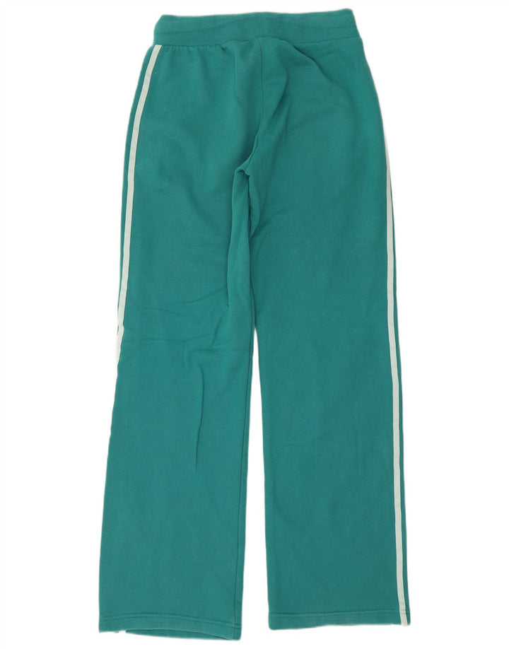 Calça de treino feminina Adidas UK 12 algodão verde médio
