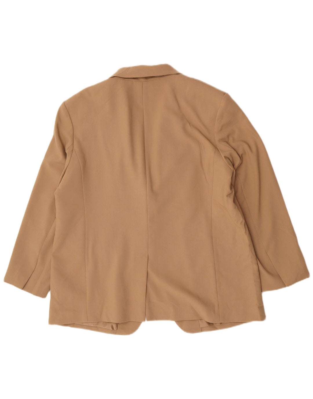 Jaqueta blazer feminina Marks & Spencer com 1 botão Reino Unido 18 XL bege poliéster
