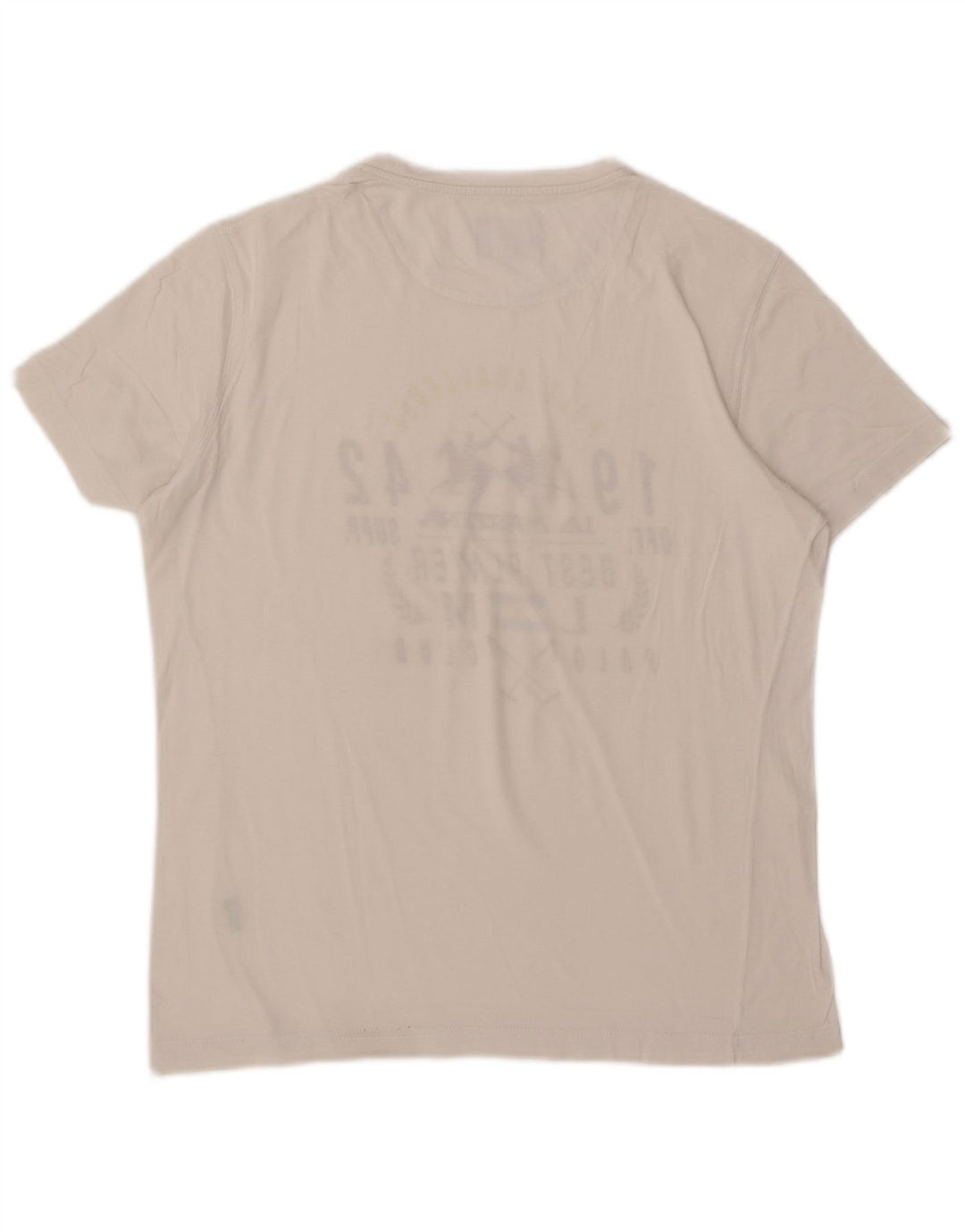 Camiseta gráfica masculina La Martina Top médio branco