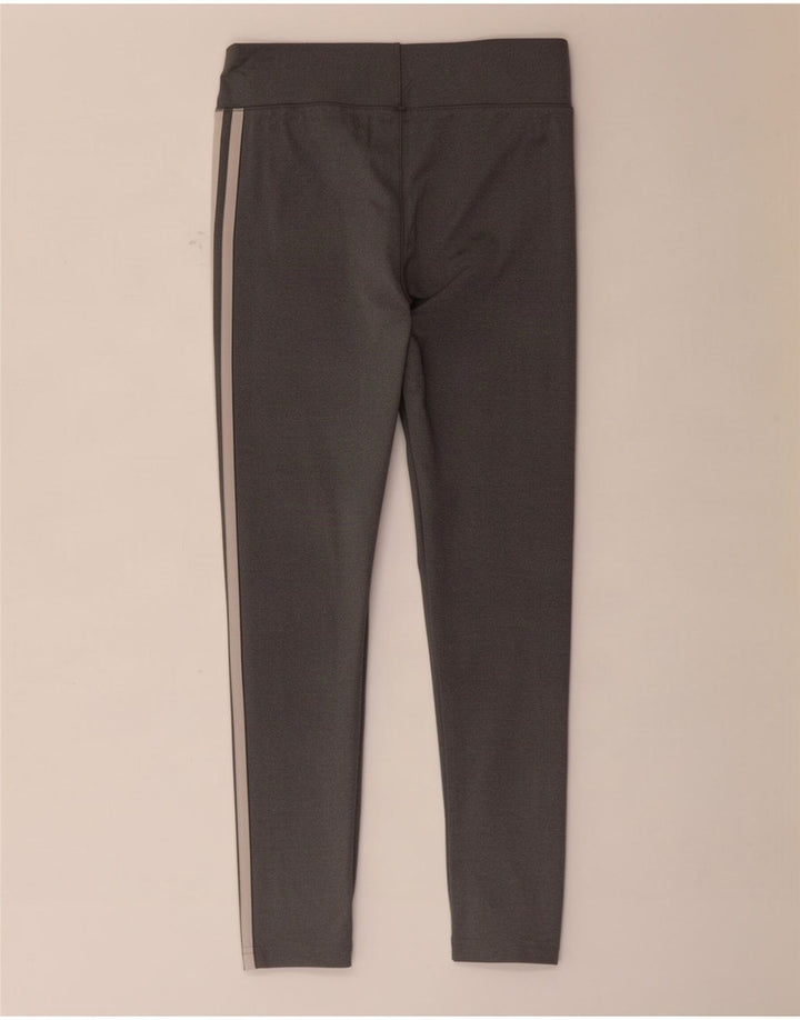 Adidas Womens Climalite Leggings UK 8/10 Pequeno Cinza Poliéster