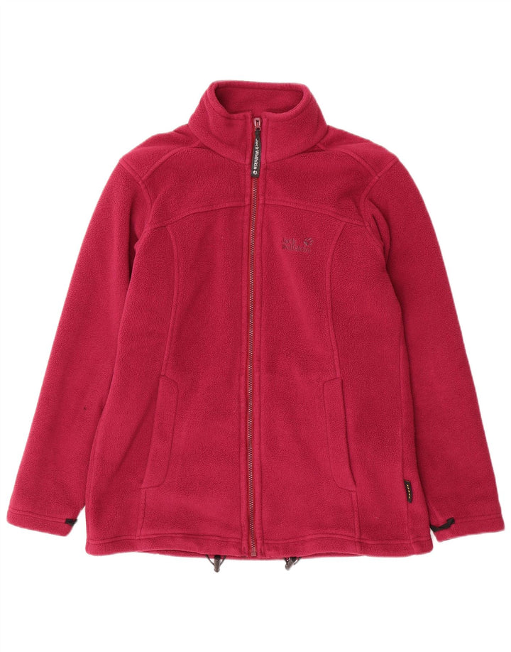 Jaqueta de lã feminina JACK WOLFSKIN Reino Unido 16 grande poliéster rosa