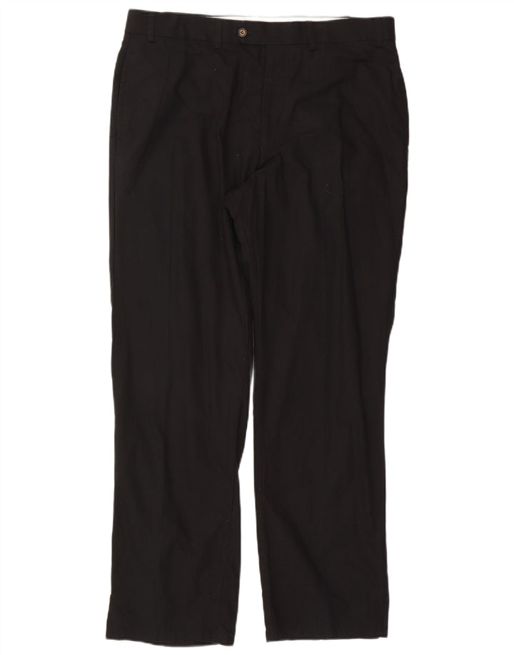 Calça masculina Marks & Spencer Blue Harbor Straight Suit W38 L31 preta