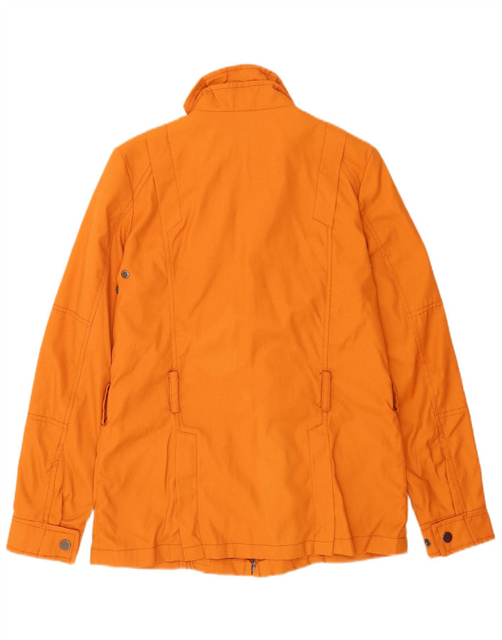Jaqueta utilitária feminina Zara UK 10 pequena laranja nylon