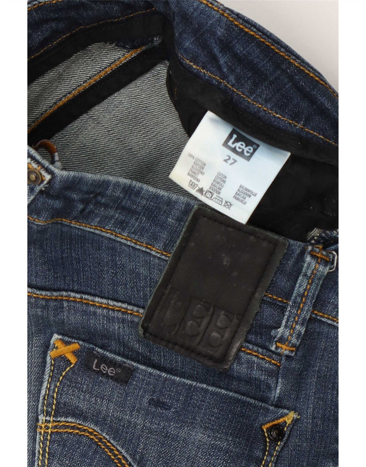 Lee Womens Bootcut Jeans W27 L27 Azul Algodão
