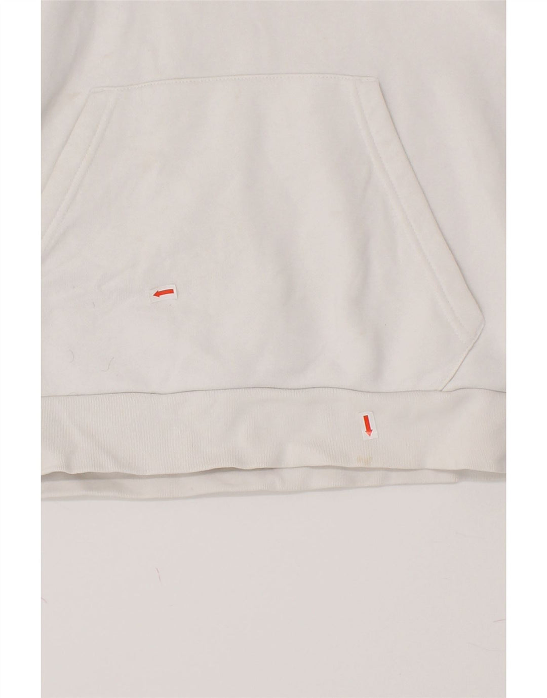 ADIDAS Mens Hoodie Jumper XS White Cotton Vintage Adidas and Second-Hand Adidas from Messina Hembry 