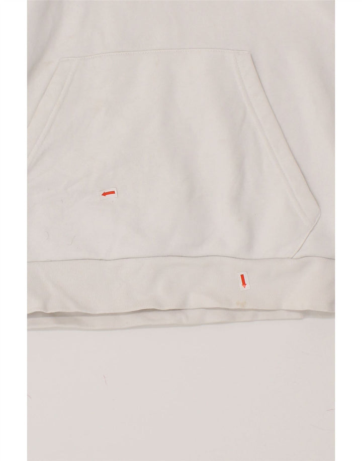 ADIDAS Mens Hoodie Jumper XS White Cotton Vintage Adidas and Second-Hand Adidas from Messina Hembry 
