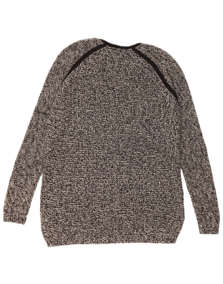 Suéter feminino Marks & Spencer Autograph com decote em V Reino Unido 10 pequeno preto