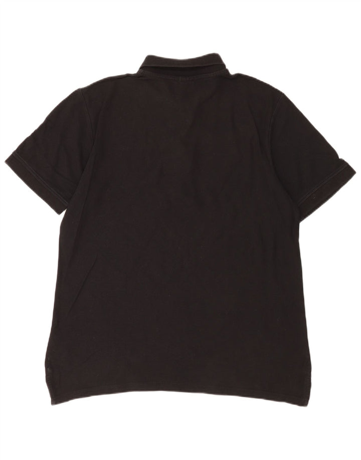 Camisa polo masculina Ellesse grande algodão preto