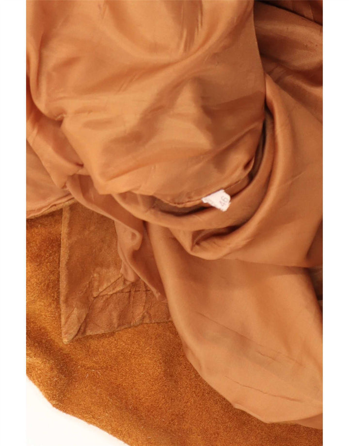 Jaqueta masculina vintage de camurça IT 46 pequena bege