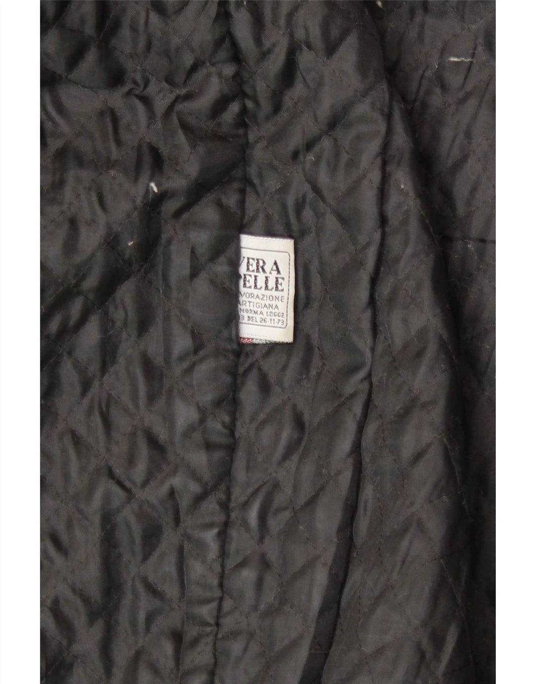 Jaqueta de couro masculina vintage IT 48 média preta