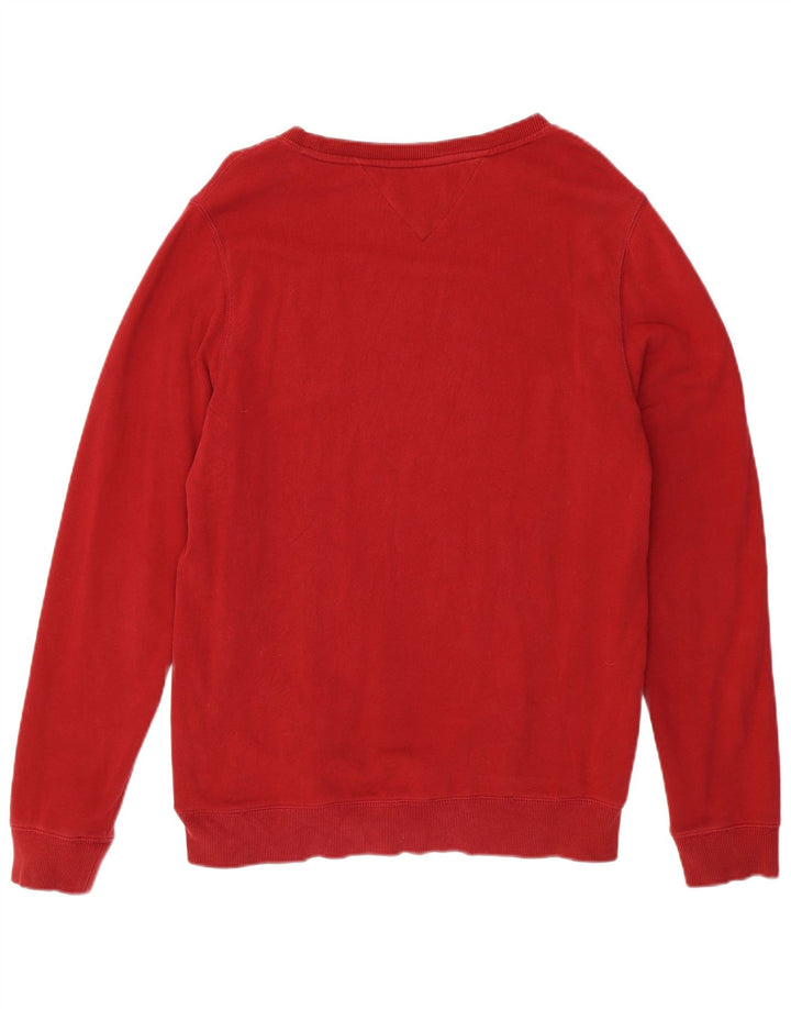 TOMMY HILFIGER moletom masculino jumper grande algodão vermelho