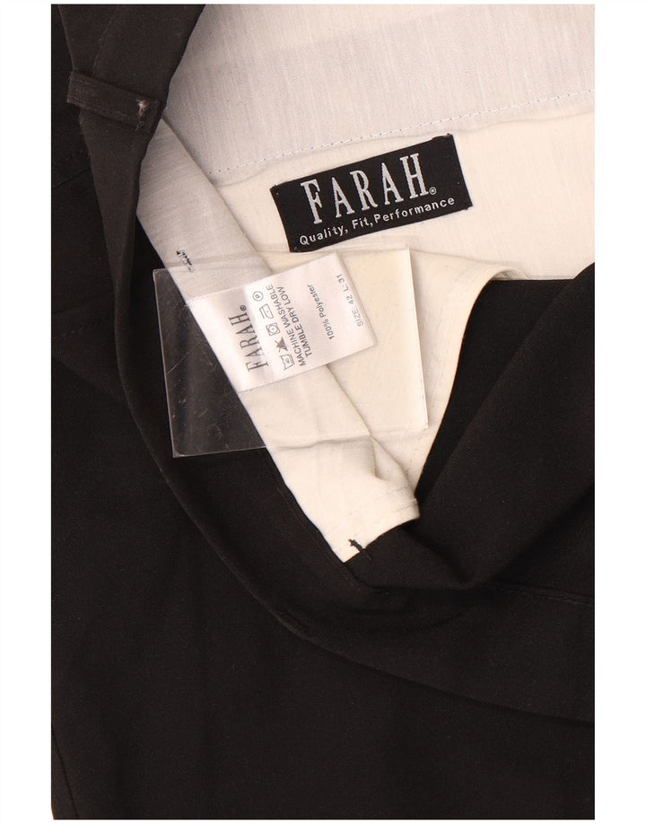Calça Chino Masculina Cônica FARAH W42 L31 Poliéster Preto
