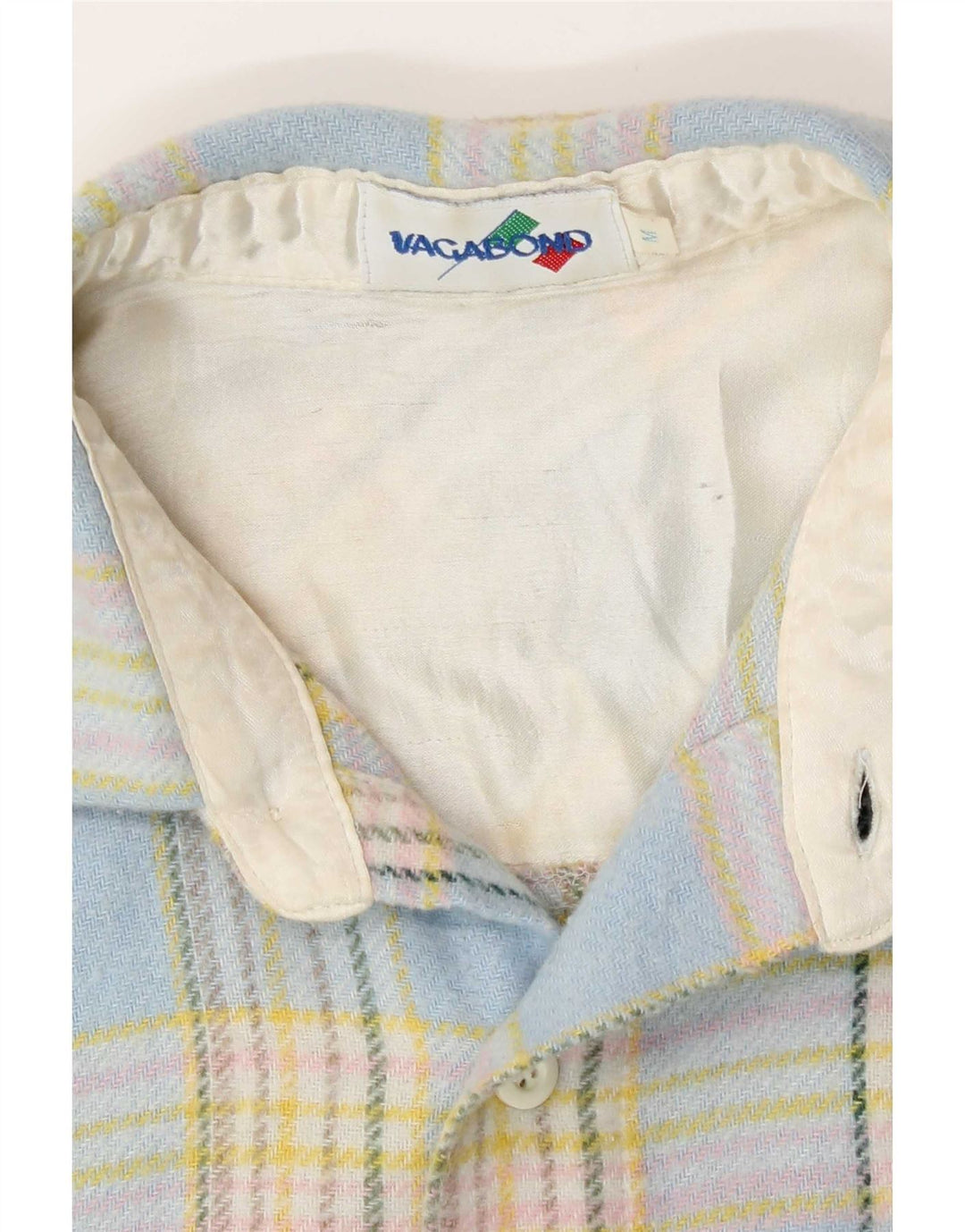 Camisa masculina de flanela Vagabond com xadrez azul médio