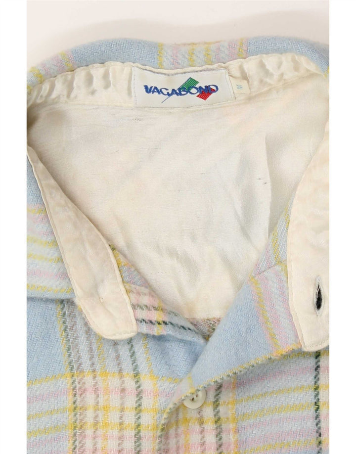 Camisa masculina de flanela Vagabond com xadrez azul médio