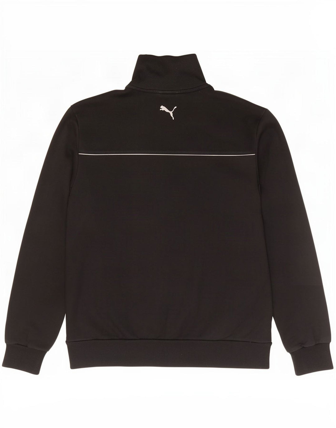 Puma Mens Graphic Tracksuit Top Jaqueta Grande Algodão Preto