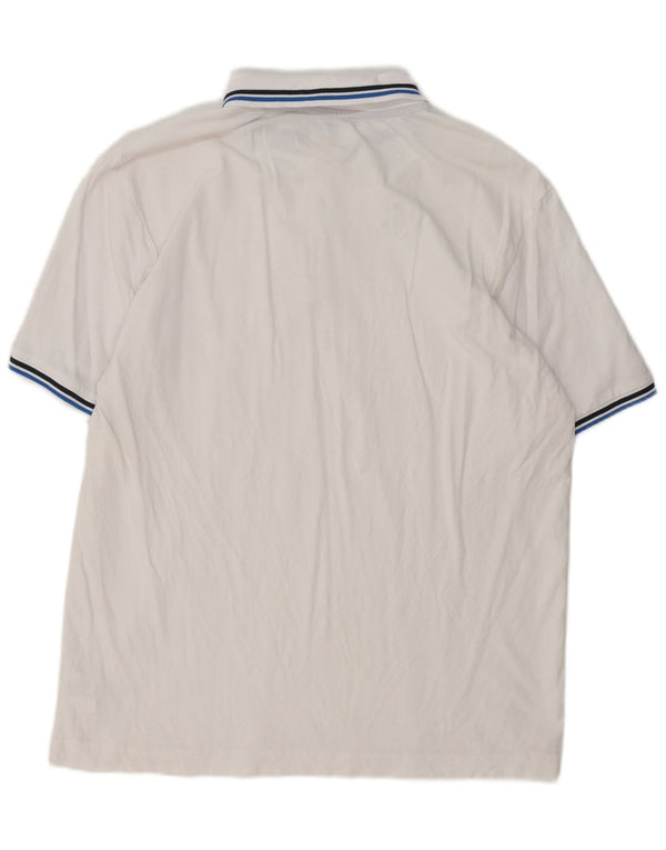 Kappa Mens Polo Shirt 2XL White Cotton