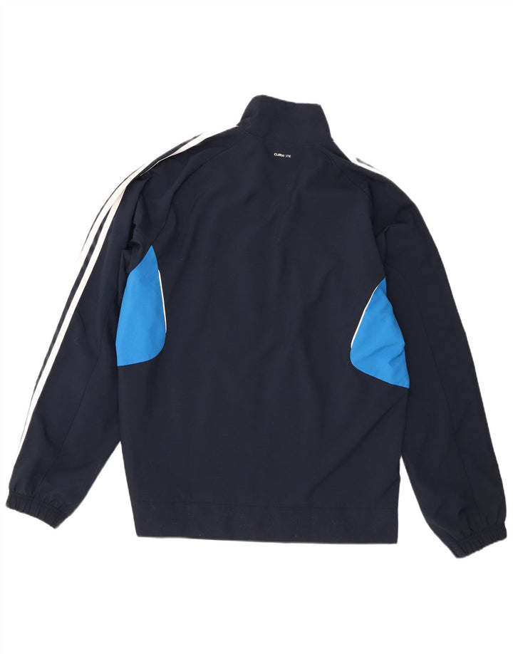 Adidas Mens Climalite Tracksuit Top Jacket Médio Azul Marinho Colorblock