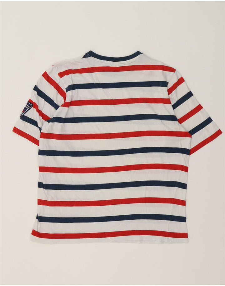 Camiseta masculina Paul & Shark pequena listrada multicolorida