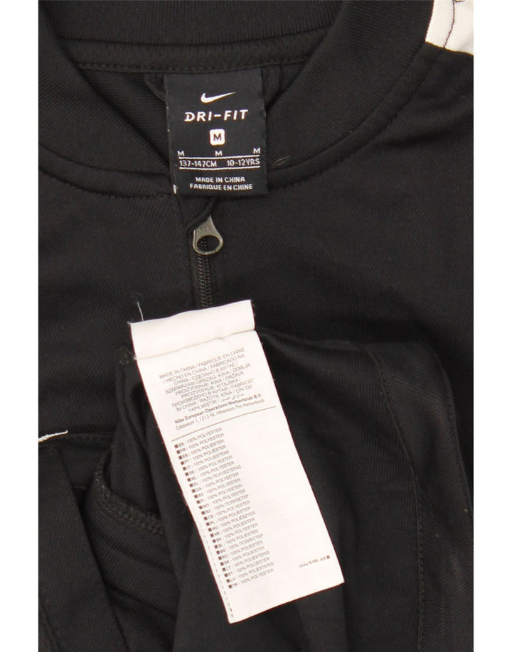 Jaqueta Nike Boys Dri Fit Tracksuit Top 10-11 Anos Médio Preto Colourblock