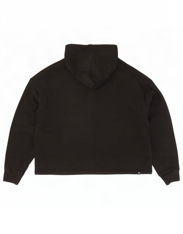 Puma Mens Graphic Oversized Hoodie Jumper UK 14 Médio Algodão Preto