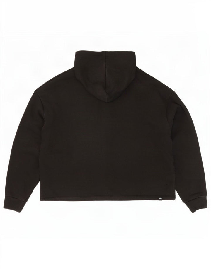 Puma Mens Graphic Oversized Hoodie Jumper UK 14 Médio Algodão Preto