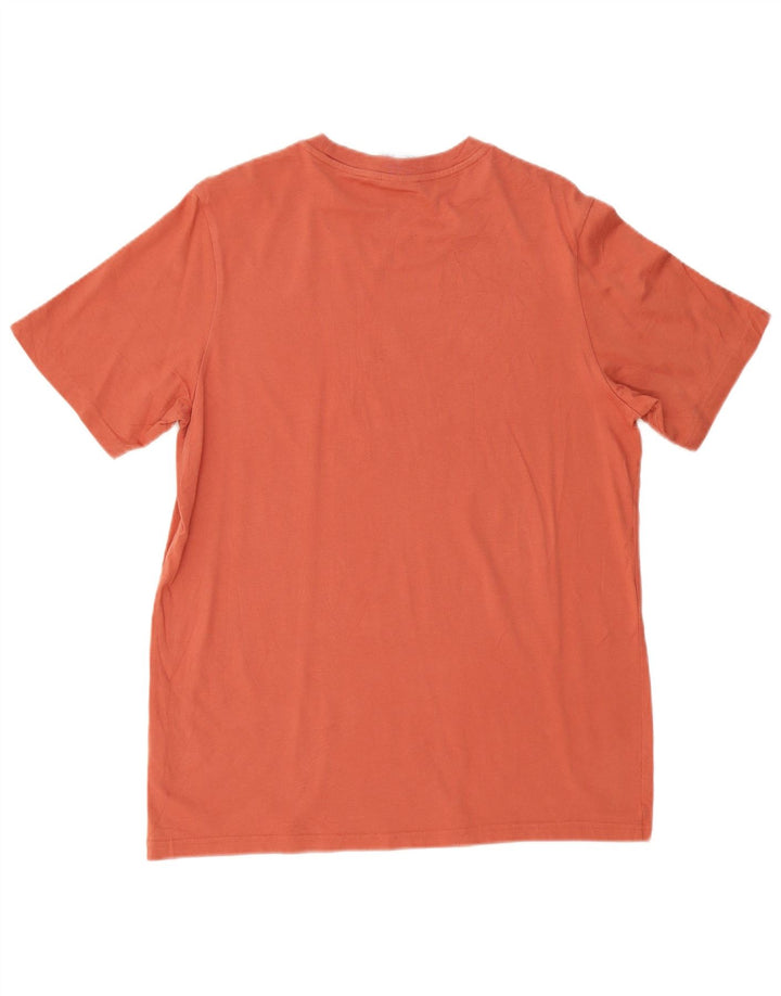Adidas Mens Graphic T-Shirt Top Médio Algodão Laranja