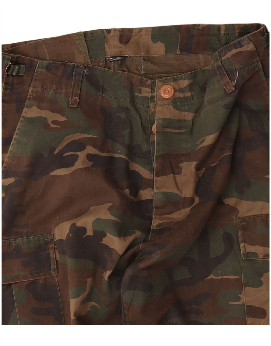 Calça cargo masculina VINTAGE reta W36 L31 camuflagem cáqui