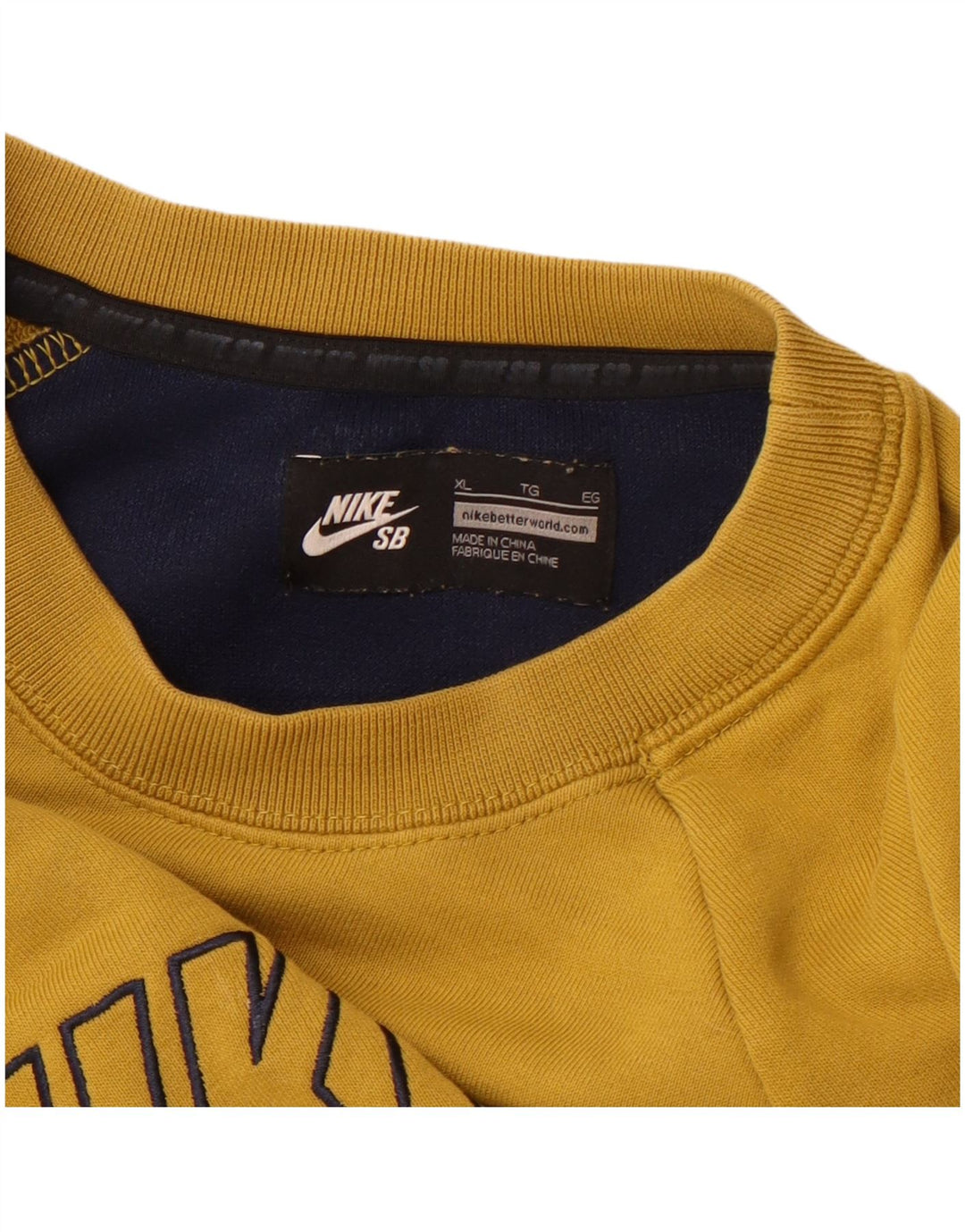 Nike Womens Nike SB Graphic Moletom Jumper UK 18 XL Amarelo