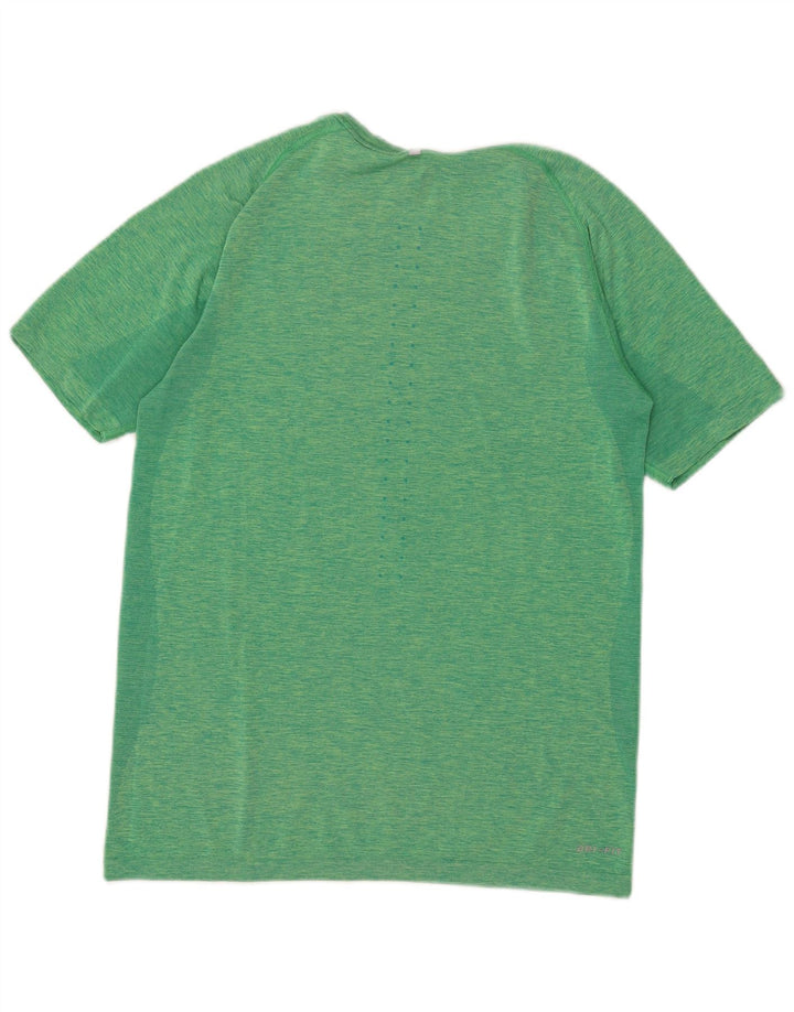 Camiseta Nike Masculina Dri Fit Top Médio Listrado Verde
