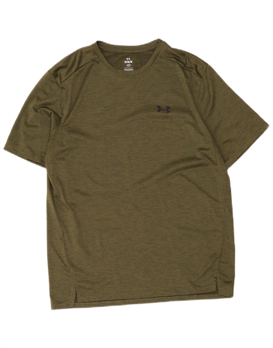 Camiseta masculina Under Armour Top médio cáqui salpicado