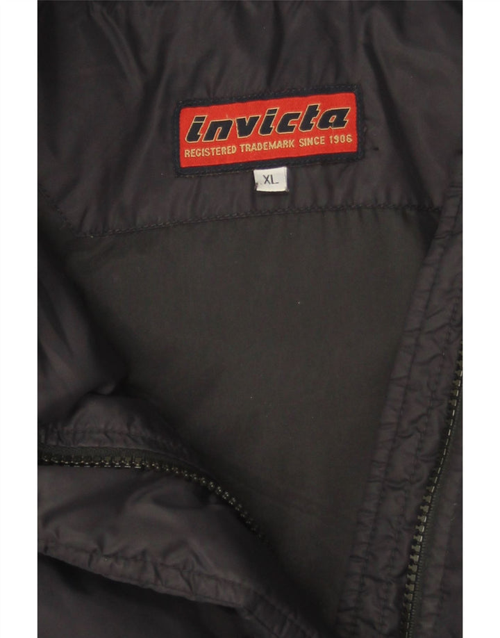Jaqueta acolchoada masculina Invicta UK 42 XL azul marinho