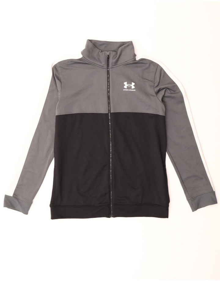 Jaqueta Under Armour Boys Tracksuit Top 13-14 Anos XL Cinza Colorblock