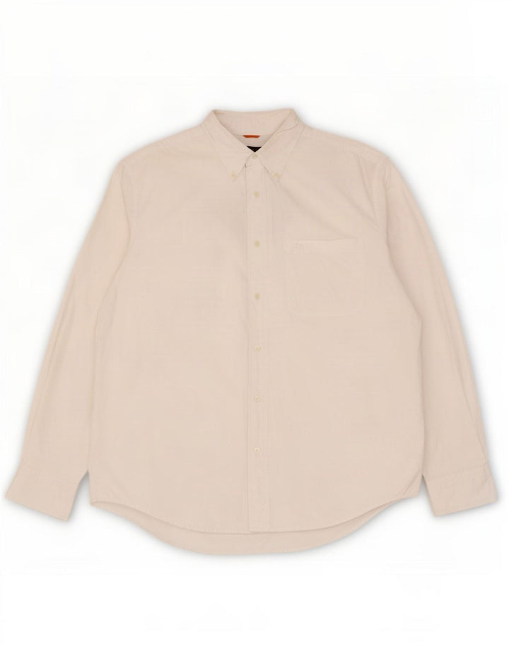 Camisa masculina Timberland grande algodão branco