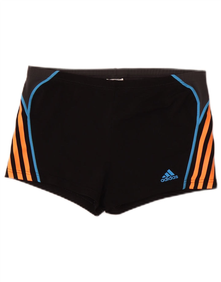 Shorts de natação masculino Adidas Infinitex UK 38 pequeno poliéster preto