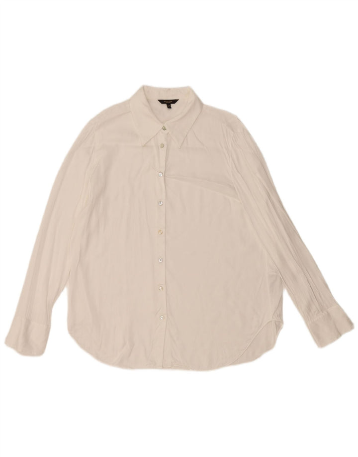 Camisa feminina MASSIMO DUTTI EU 38 média branca viscose