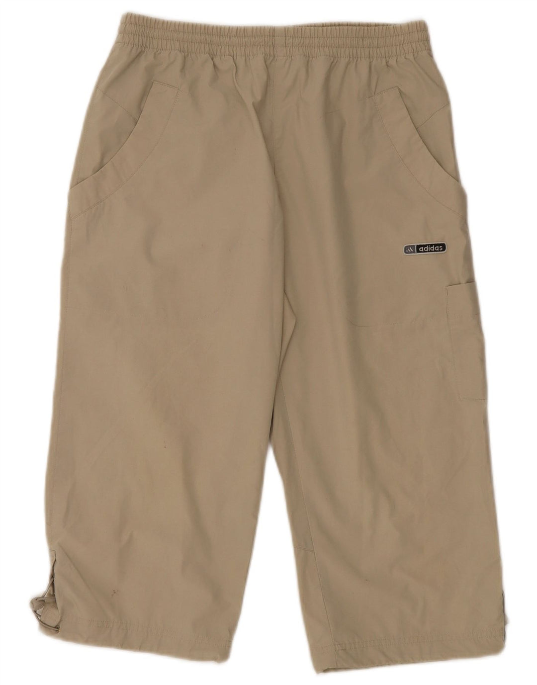 Calça Adidas Cargo Capri Masculina Pequena Poliéster Bege