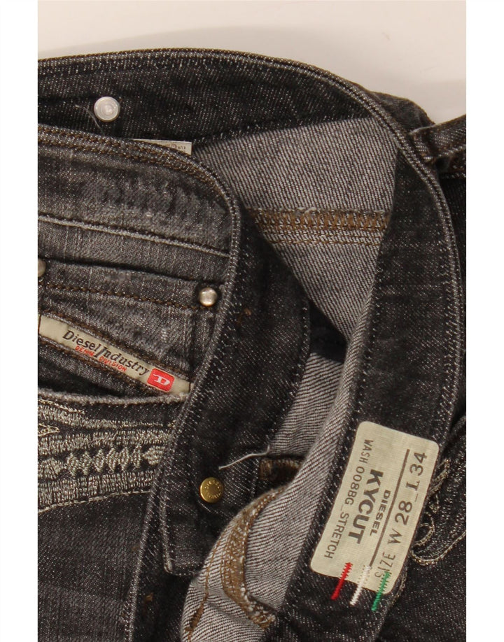 Jeans feminino diesel Kycut reto W28 L34 algodão preto