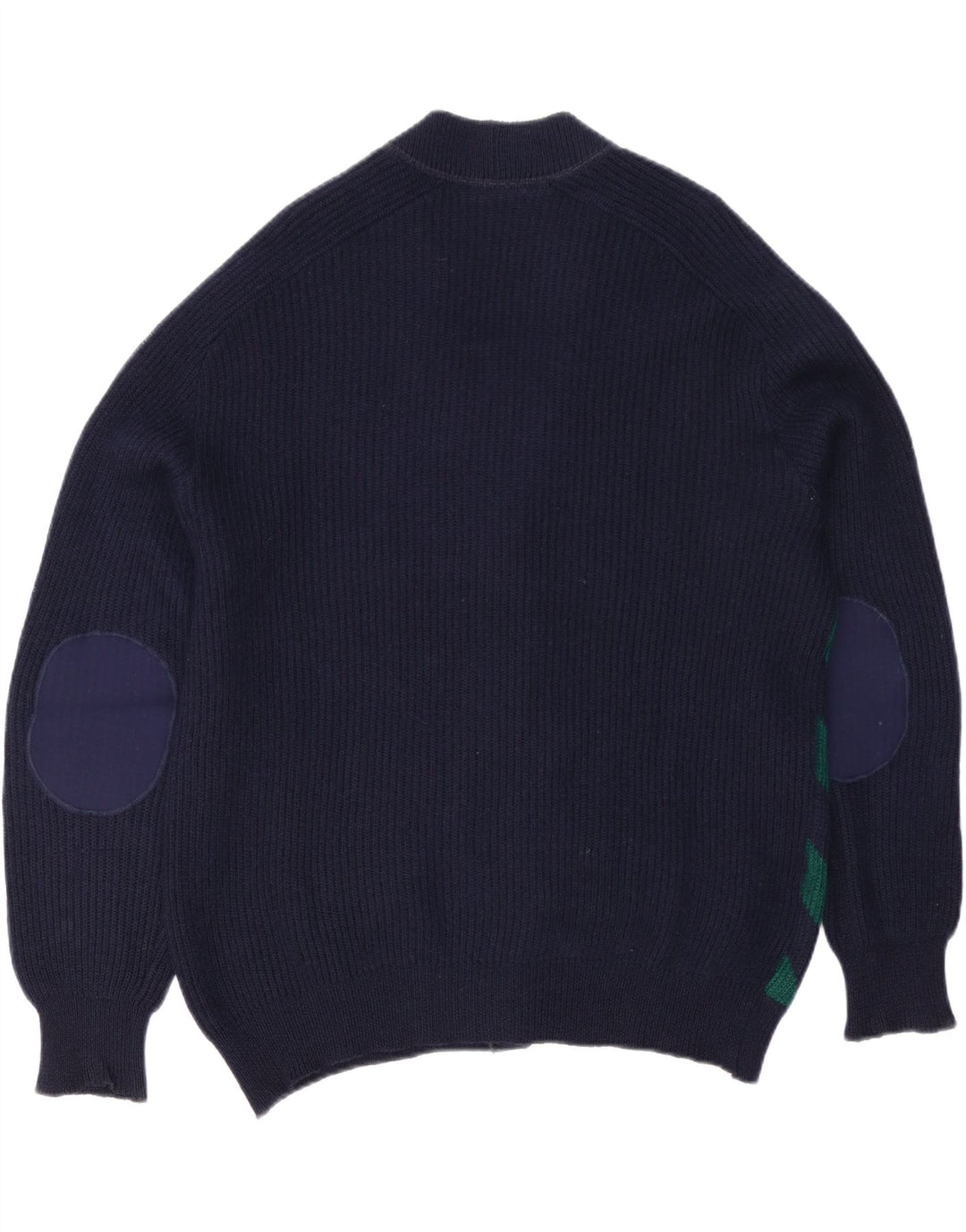 Suéter Cardigan Masculino Vintage XL Azul Marinho Listrado