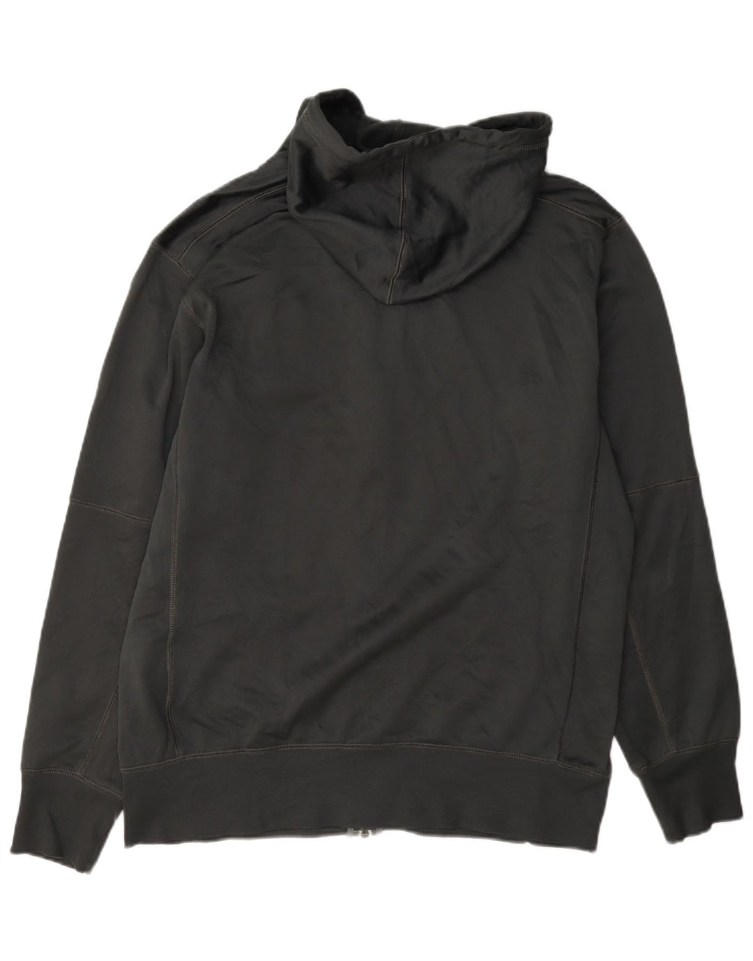 Suéter masculino Nike Ohio State Graphic Zip com capuz cinza médio poliéster