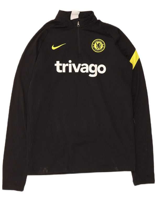 Nike Boys Chelsea FC Graphic Pullover Treino Top 13-14 Anos XL Preto