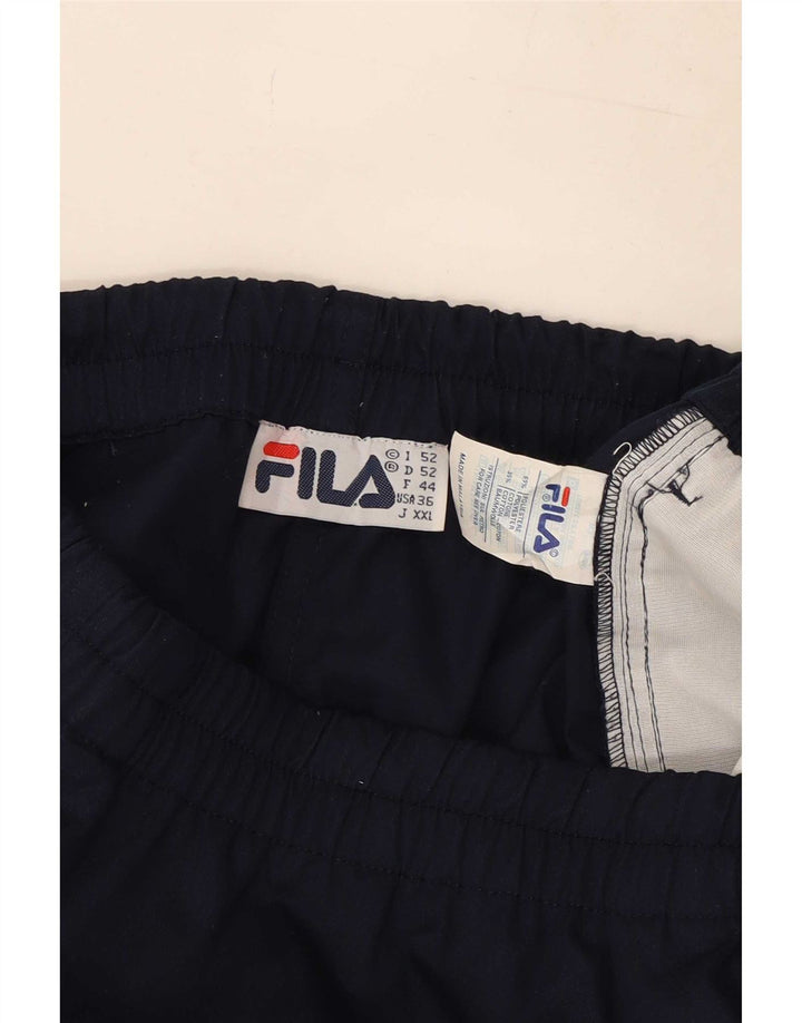 Fila Mens Sport Shorts Grande Poliéster Azul Marinho