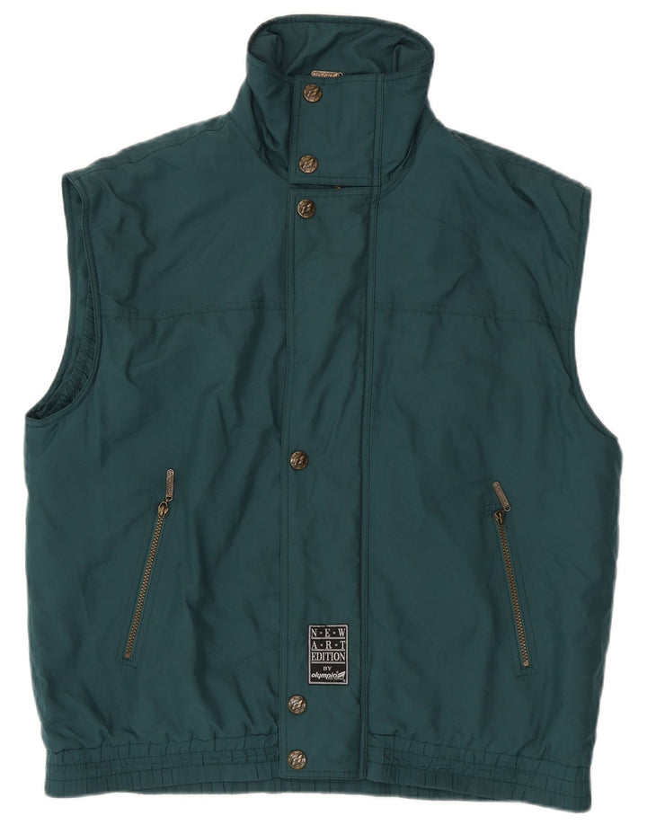 OLYMPIA Mens Gilet UK 40 Grande Poliéster Verde