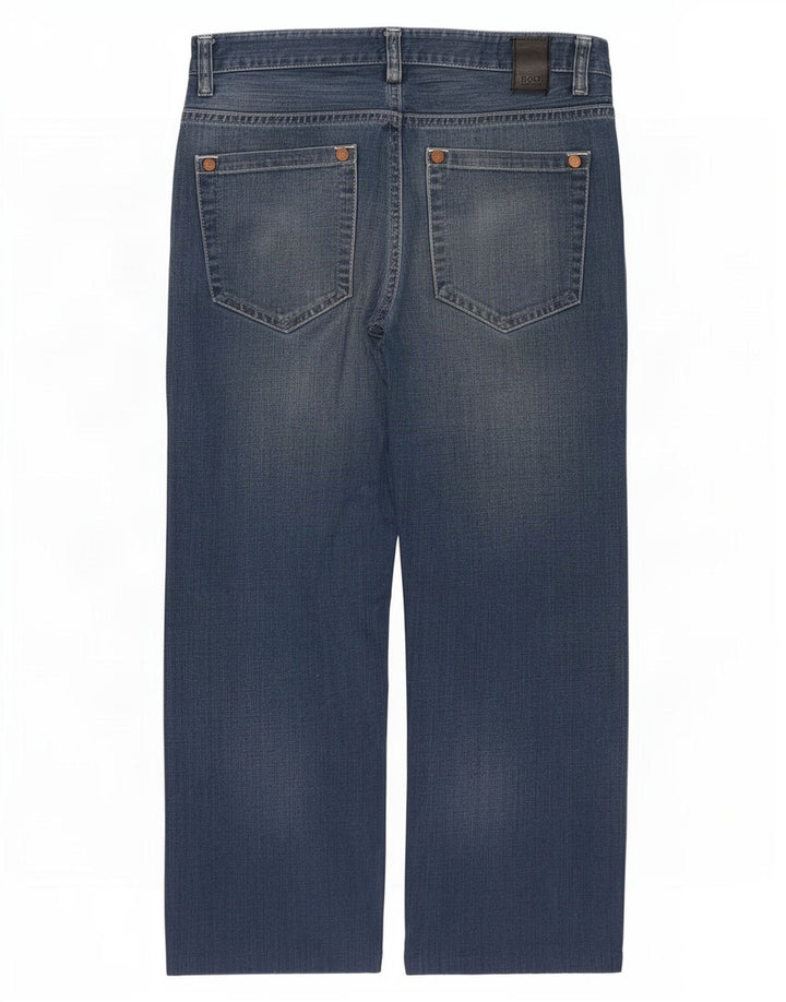 Hugo Boss Mens Jeans Soltos W36 L27 Azul
